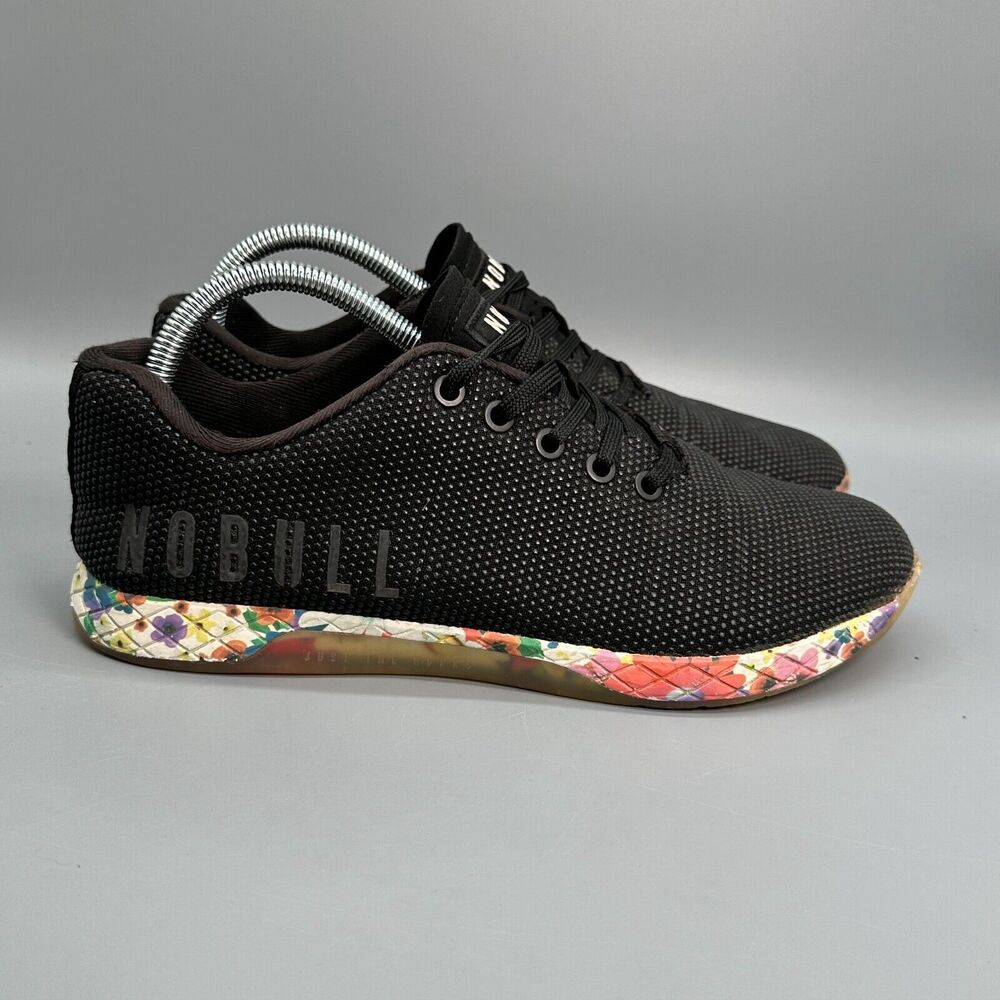 Nobull Outwork Women's 9.5 Black Daisy Shoes Sneaker Durable Water-Repellent